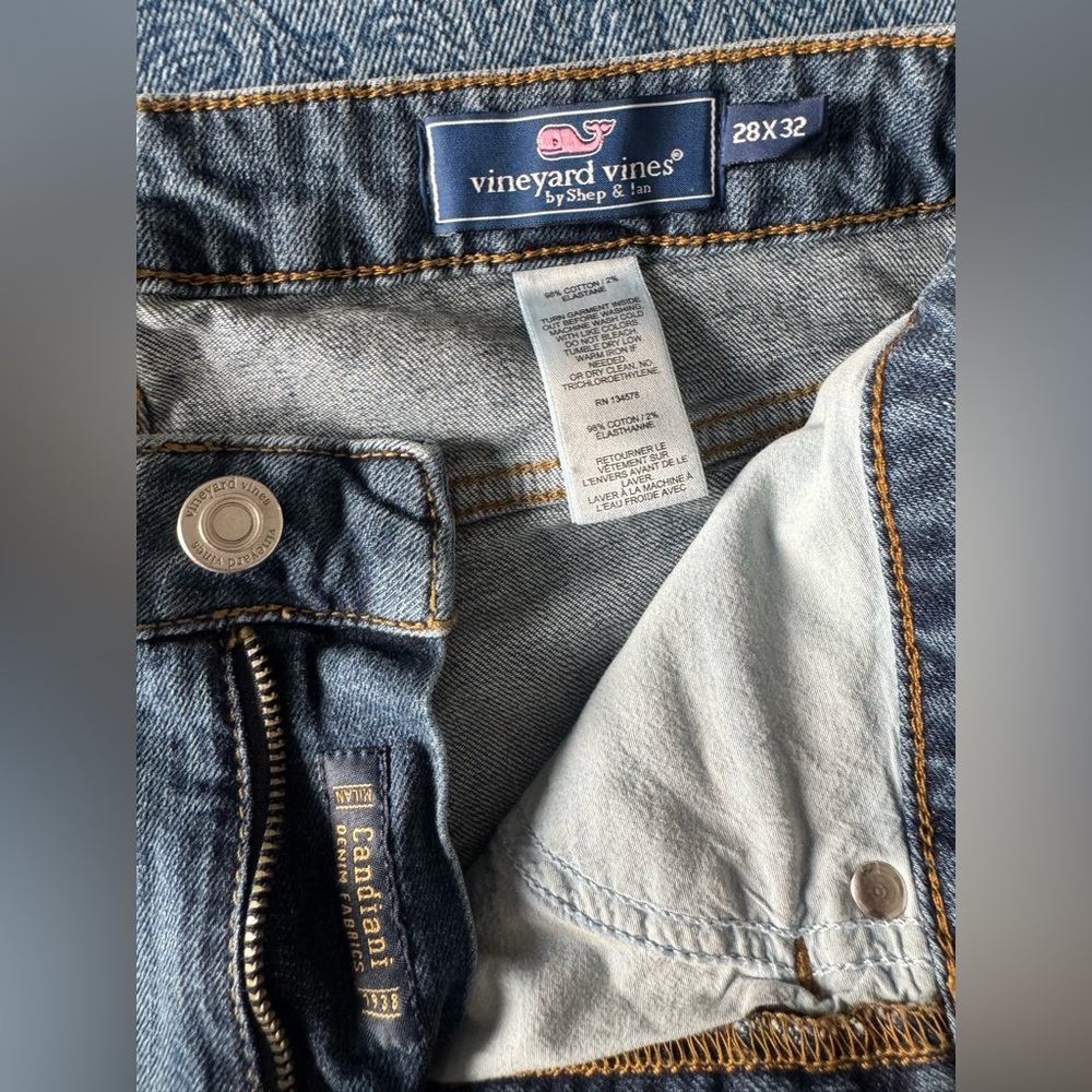 Vineyard Vines Candiani Denim Straight Fit Jeans - Dark Wash | Size 28x32